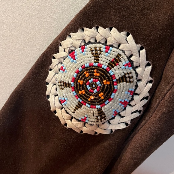 Brown Suede Fringe Jacket - Picture 3 of 7